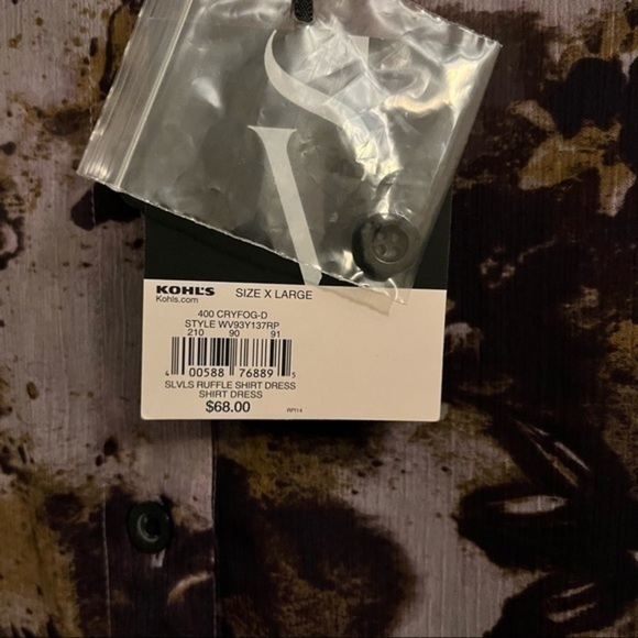 COPY - NWT Simply Vera Wang hi-lo abstract floral dress - Picture 3 of 12